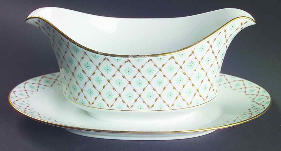 Firenza Gravy Boat with Attached Underplate by Sango-1