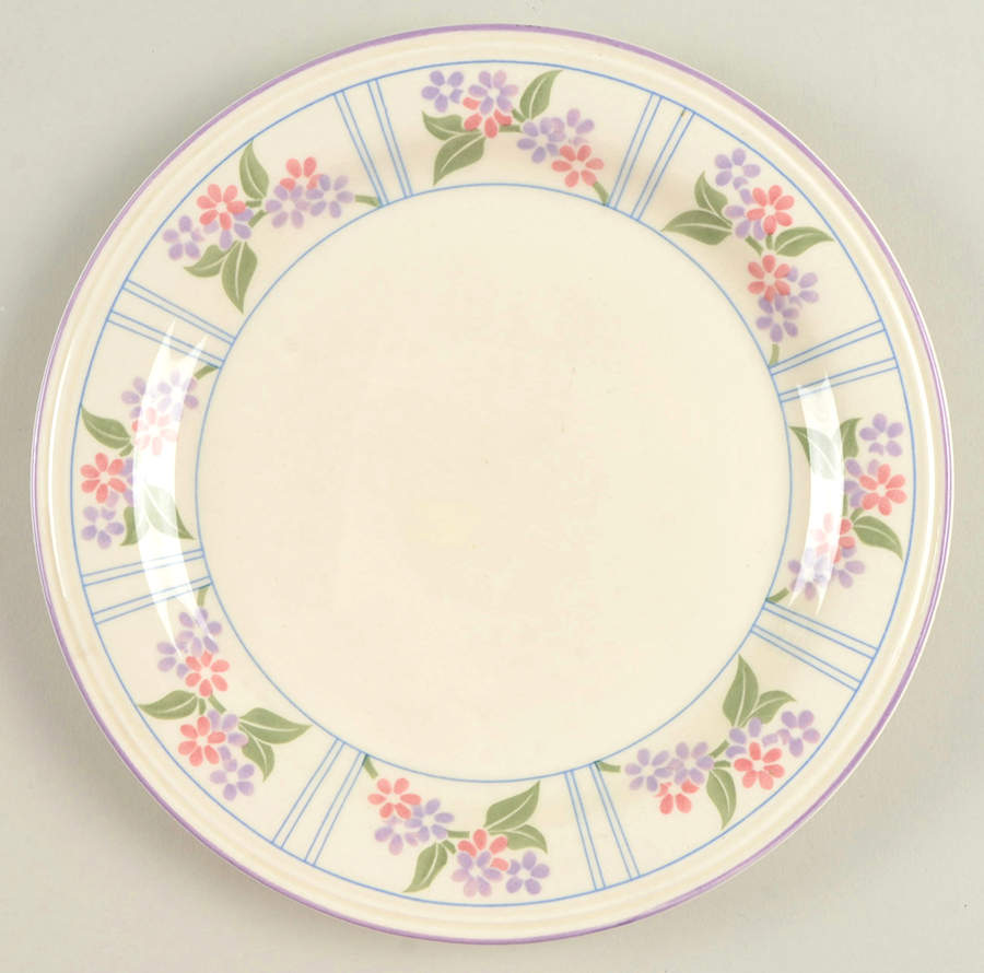 Flower Border Salad Plate by Sango-1