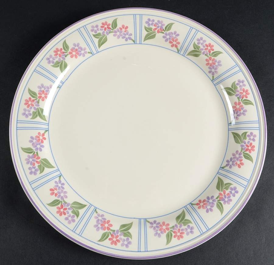 Flower Border 11" Chop Plate (Round Platter) by Sango-1