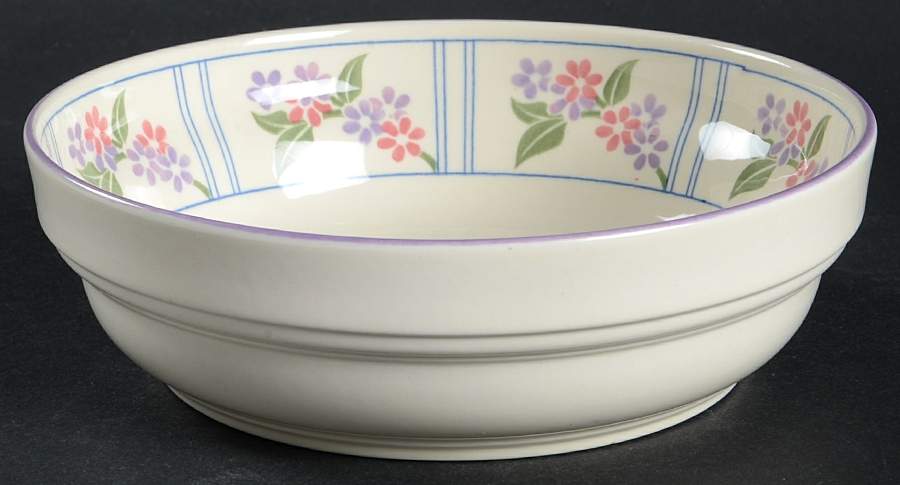 Flower Border Coupe Cereal Bowl by Sango-1