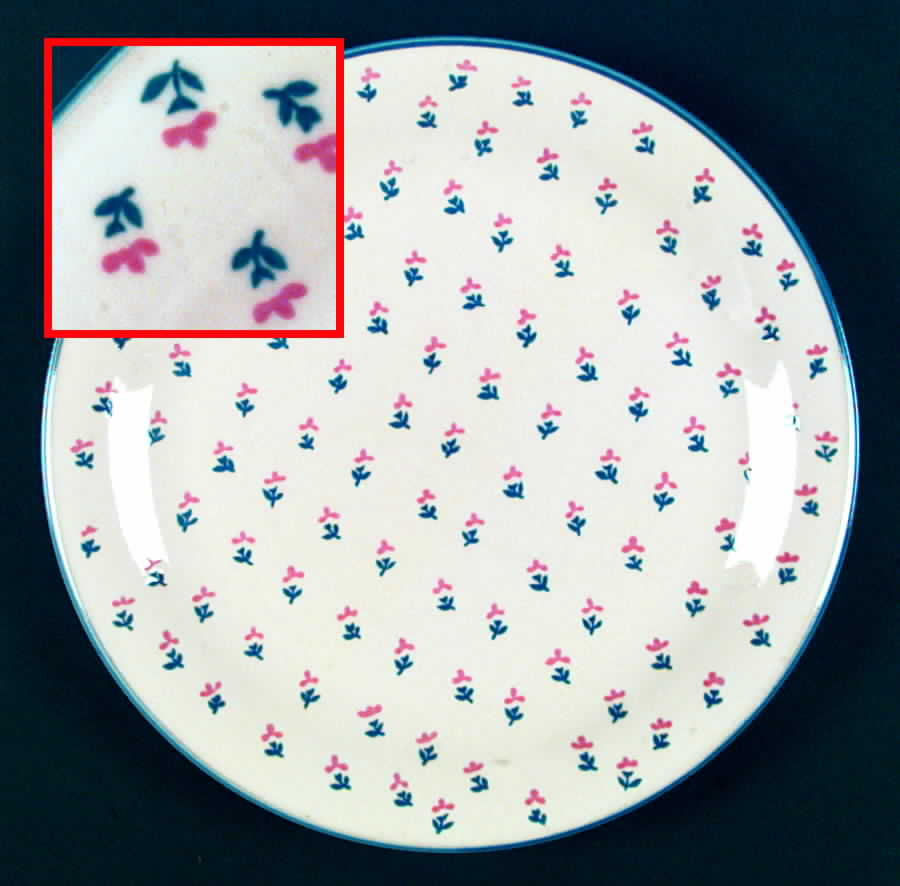 Fleur Blue Dinner Plate by Sango-1
