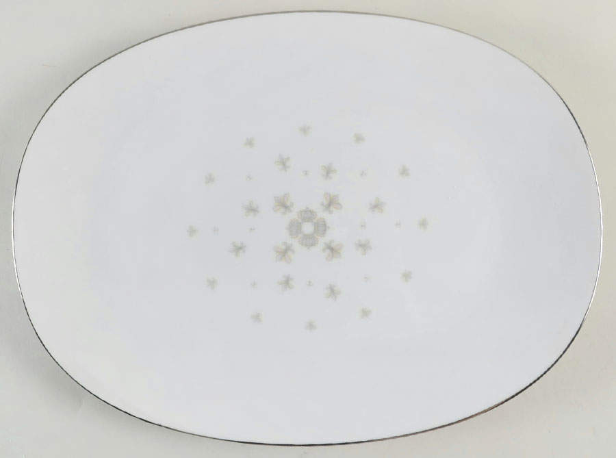 Fleurette 14" Oval Serving Platter by Sango-1