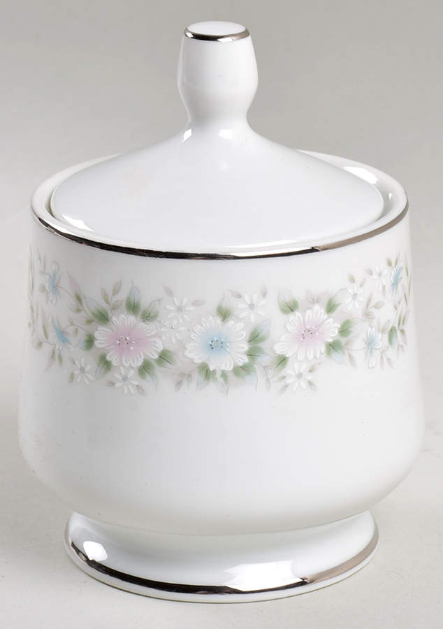 Flower Garden Sugar Bowl & Lid by Sango-1
