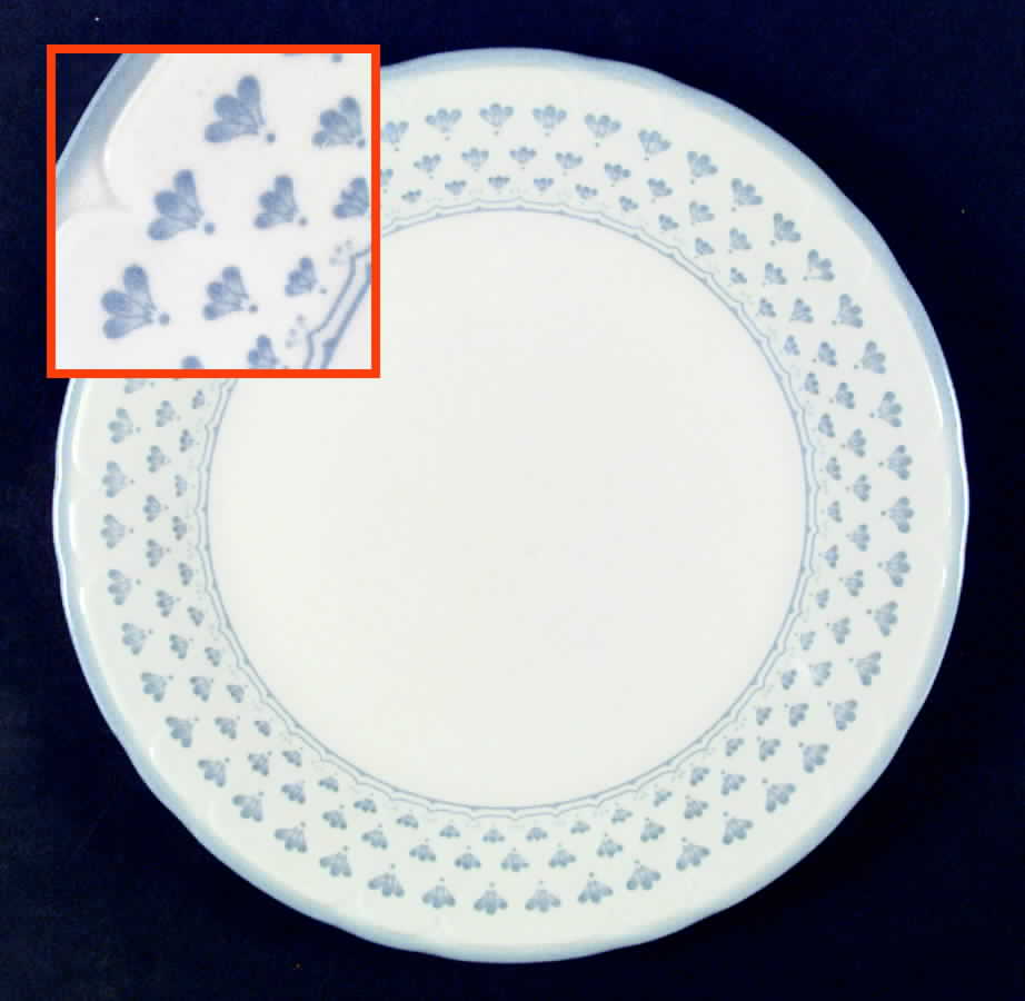 Fleur De Lis Dinner Plate by Sango-1