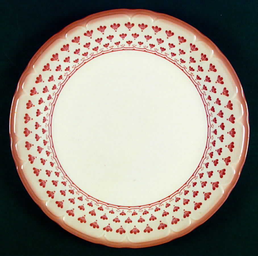 Fleur De Lis Brown Dinner Plate by Sango-1