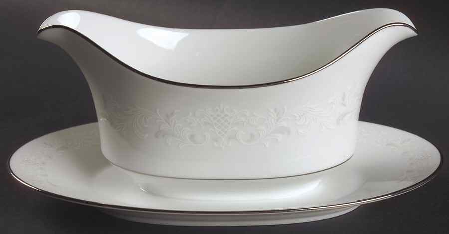 Florence Gravy Boat with Attached Underplate by Sango-1