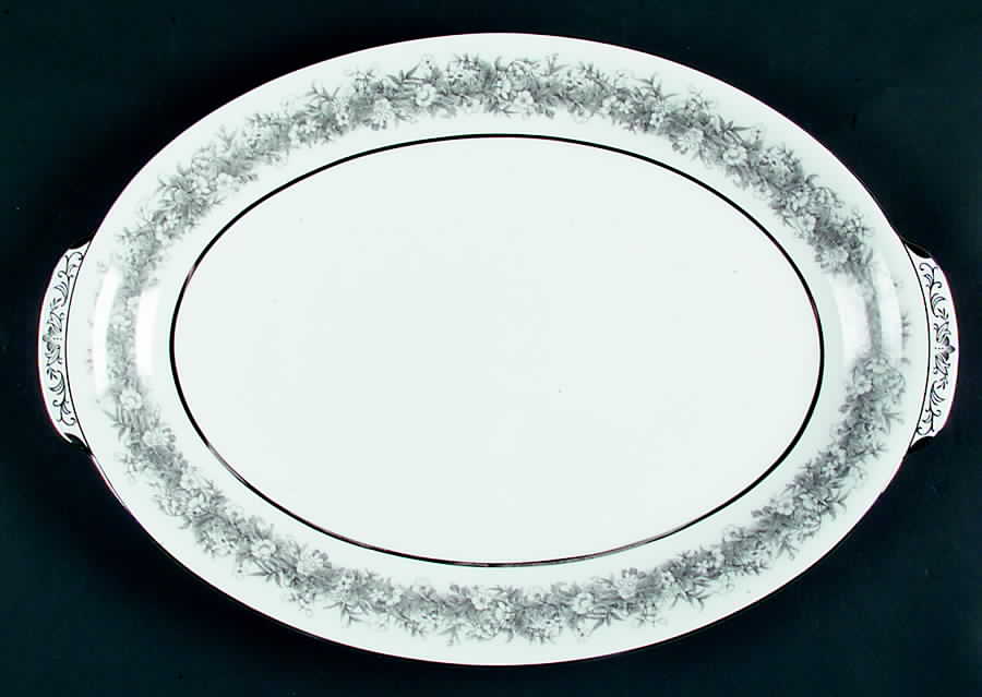 Florentine 16" Oval Serving Platter by Sango-1