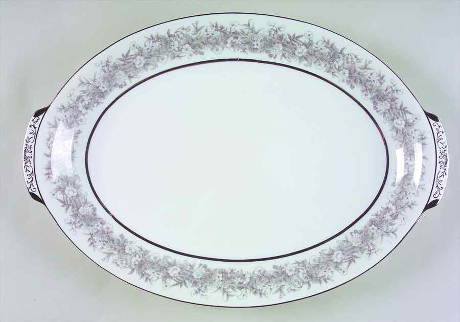 Florentine 14" Oval Serving Platter by Sango-1