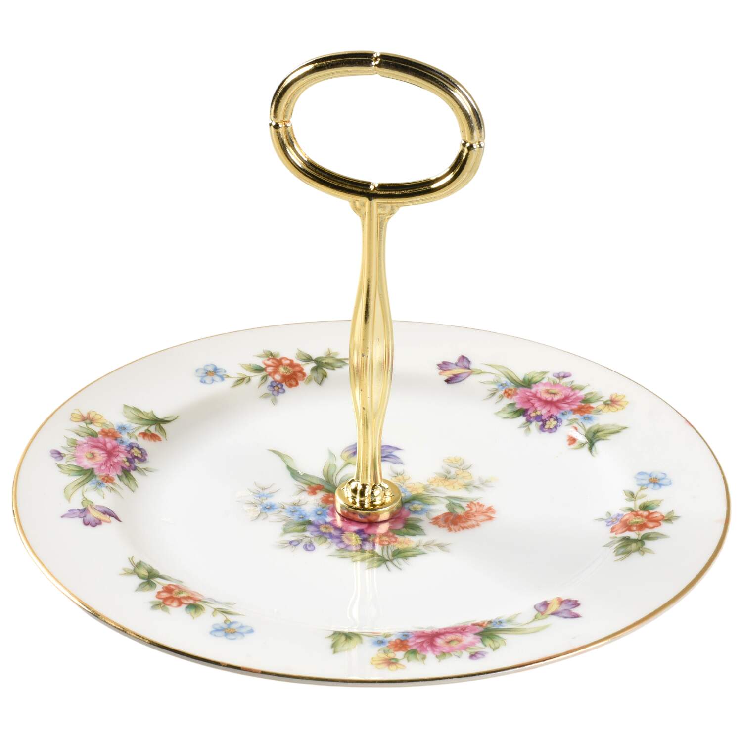 Floradel 6" - 7" Tidbit (from Salad Plate) HC by Sango-1