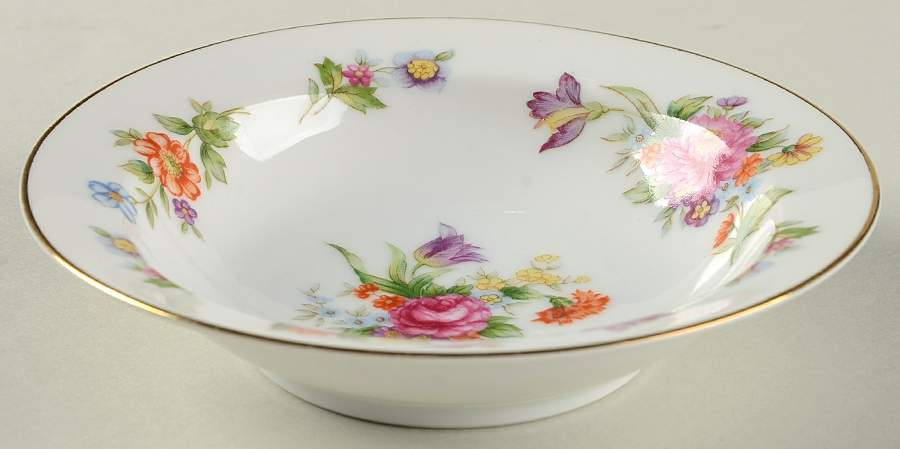 Floradel Rim Fruit/Dessert (Sauce) Bowl by Sango-1
