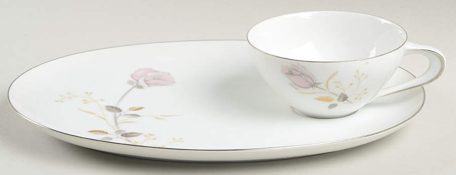 Francine Snack Plate & Cup Set by Sango-1