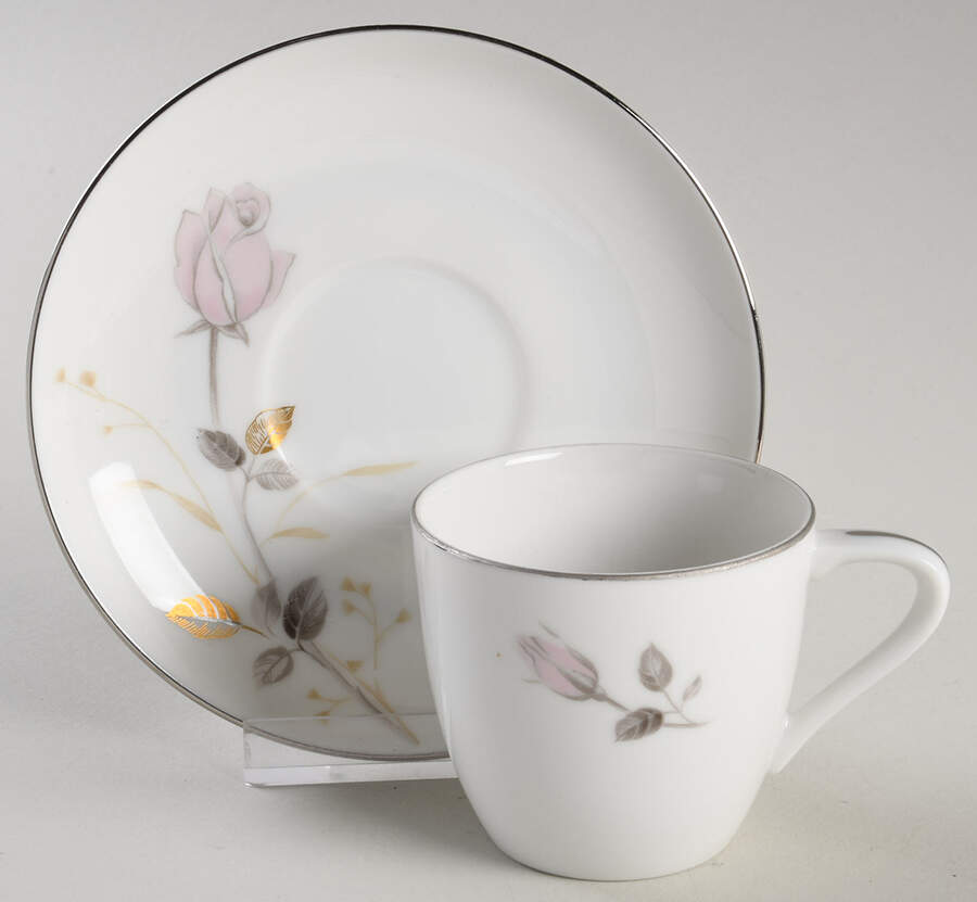 Francine Flat Demitasse Cup & Saucer Set by Sango-1