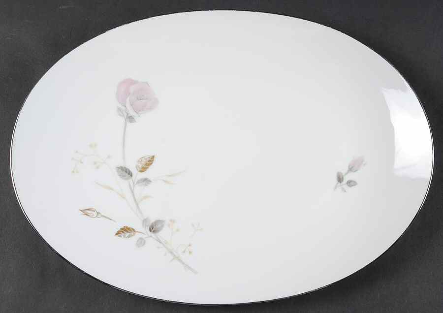 Francine 12" Oval Serving Platter by Sango-1