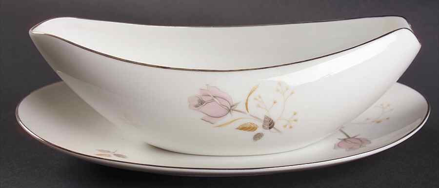 Francine Gravy Boat & Underplate/Relish by Sango-1