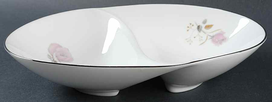 Francine 11" Oval Divided Vegetable Bowl by Sango-1