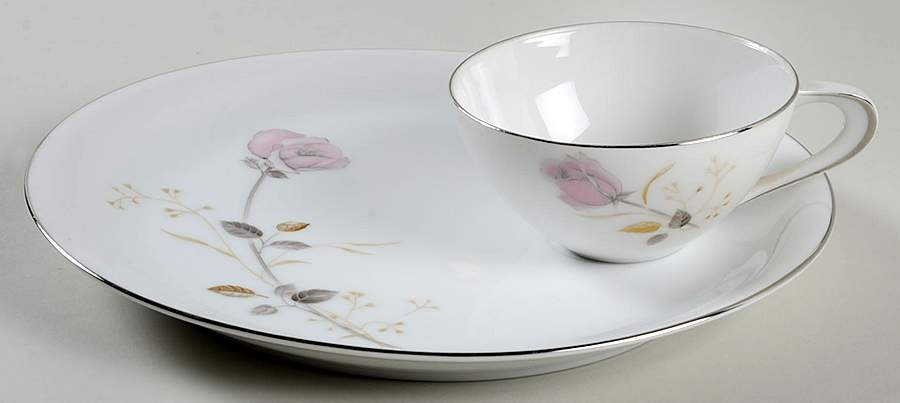 Francine Snack Plate & Cup Set by Sango-1