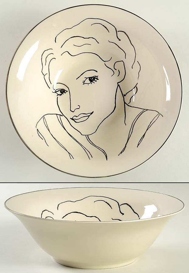 Francesca 9" Round Vegetable Bowl by Sango-1