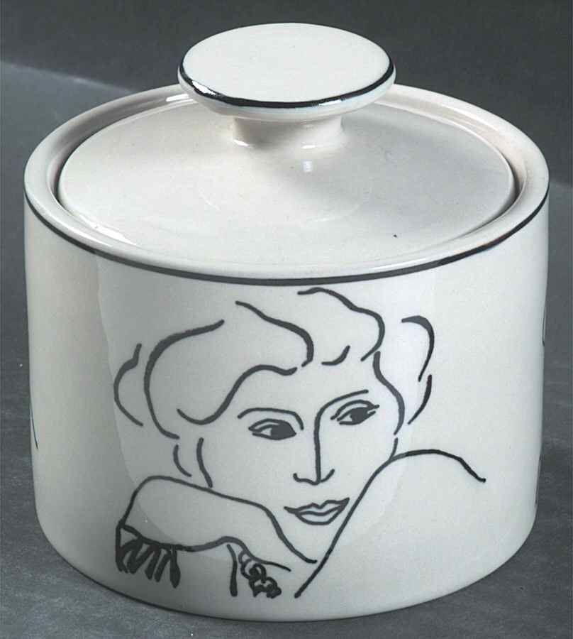 Francesca Sugar Bowl & Lid by Sango-1