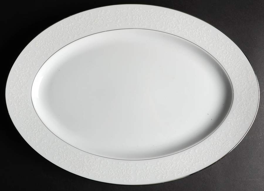 Fresco 16" Oval Serving Platter by Sango-1