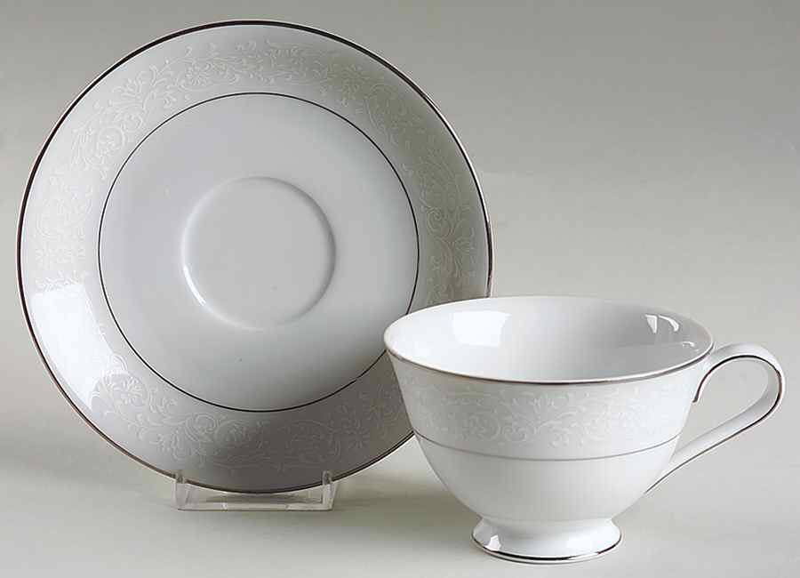Fresco Footed Cup & Saucer Set by Sango-1