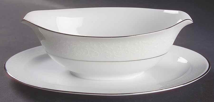 Fresco Gravy Boat with Attached Underplate by Sango-1