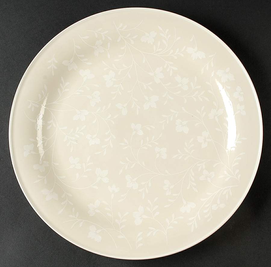 Fresh Flowers White 12" Chop Plate (Round Platter) by Sango-1