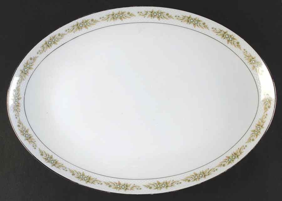 Garland 14" Oval Serving Platter by Sango-1