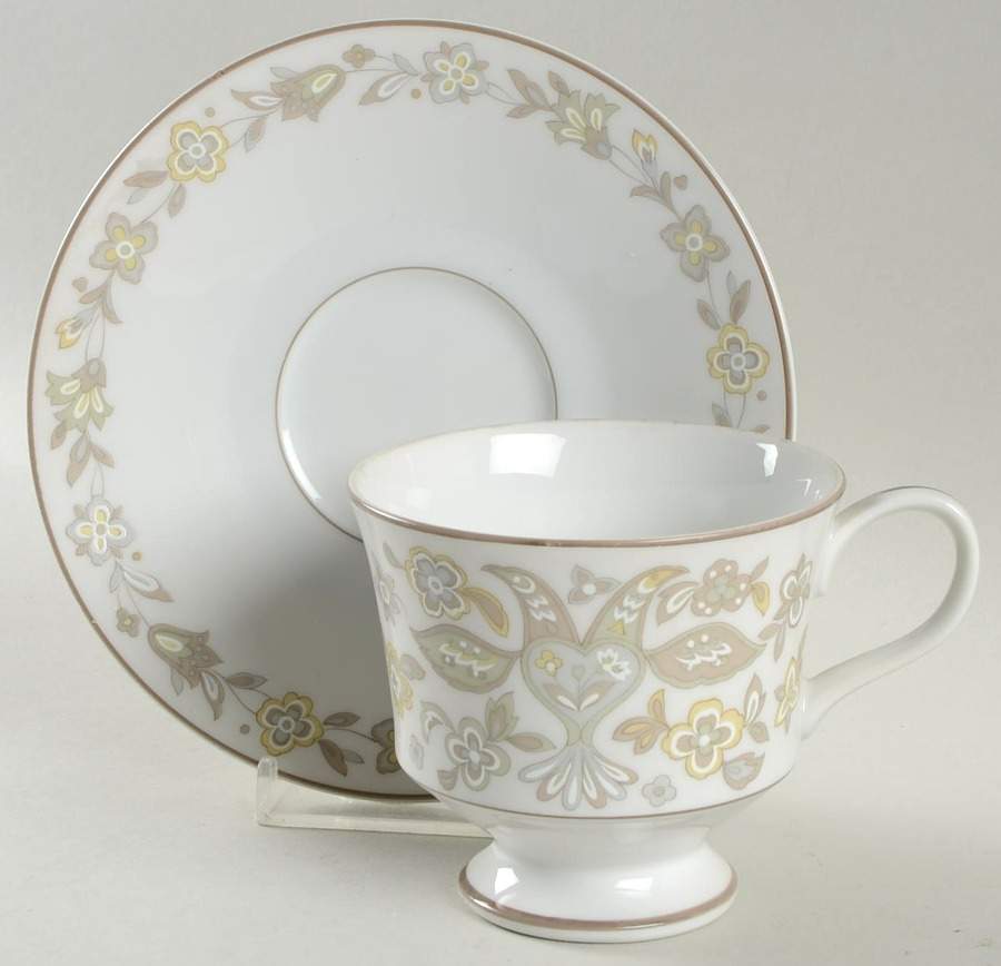 Garden Song Footed Cup & Saucer Set by Sango-1