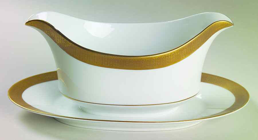Georgetown Gravy Boat with Attached Underplate by Sango-1