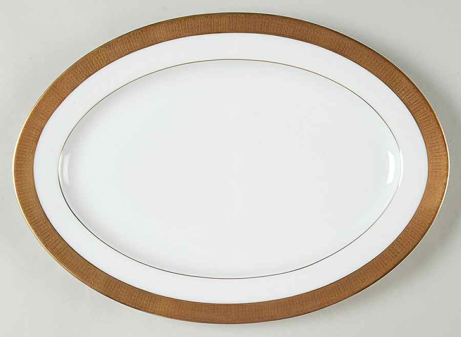 Georgetown 12" Oval Serving Platter by Sango-1