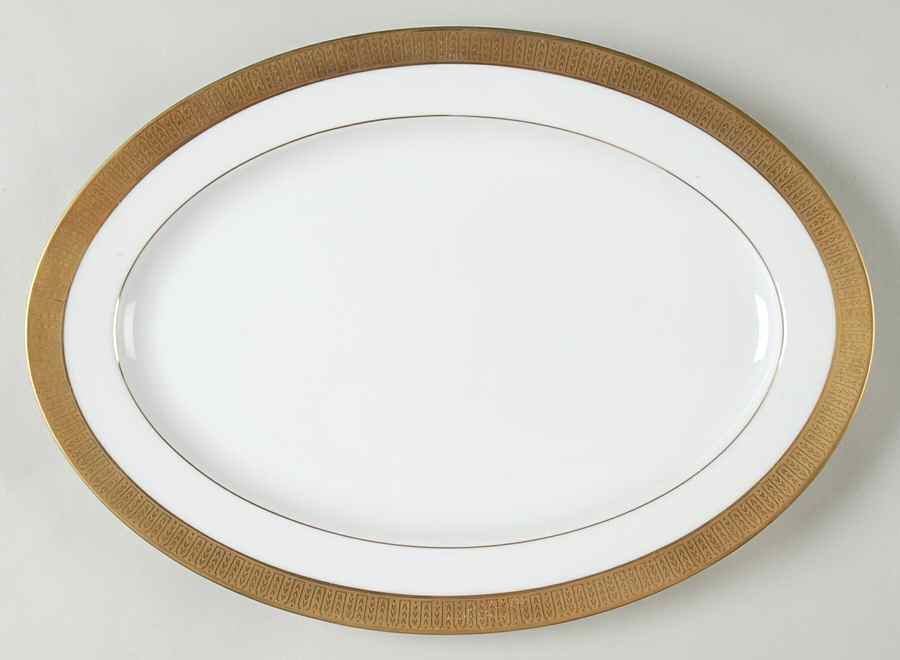 Georgetown 14" Oval Serving Platter by Sango-1