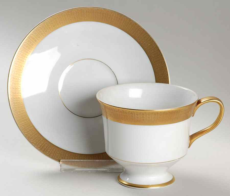 Georgetown Footed Cup & Saucer Set by Sango-1