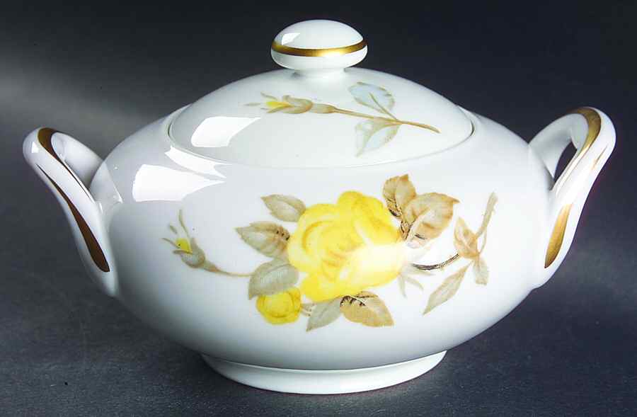 Georgianna (Coupe) Sugar Bowl & Lid by Sango-1