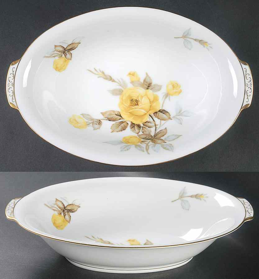Georgianna (Coupe) 10" Oval Vegetable Bowl by Sango-1