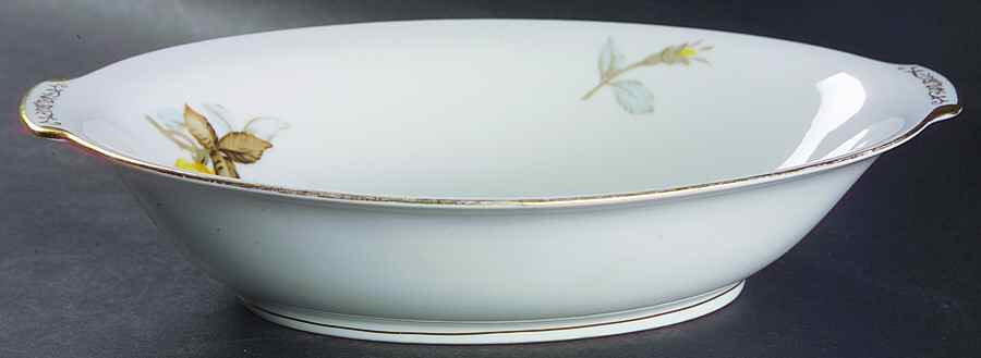 Georgianna (Rim) 10" Oval Vegetable Bowl by Sango-1