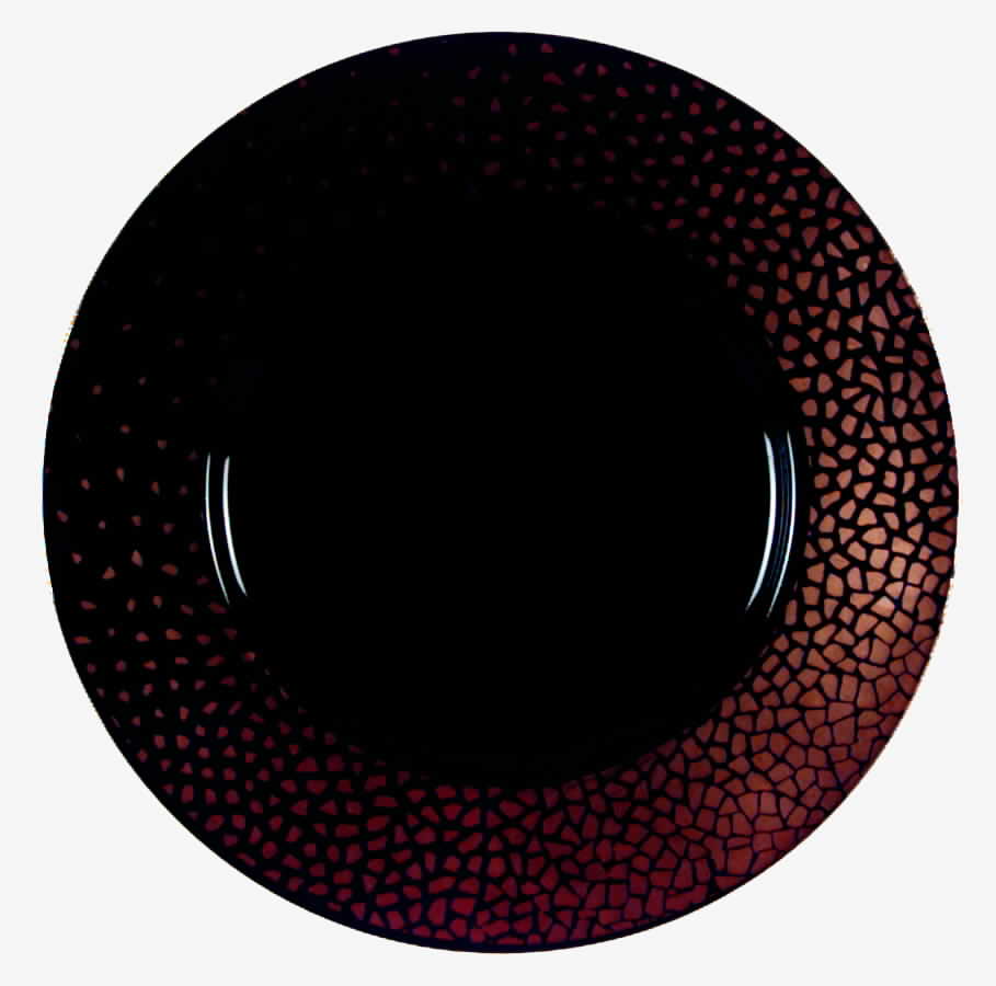 Gold Dust Black Dinner Plate by Sango-1