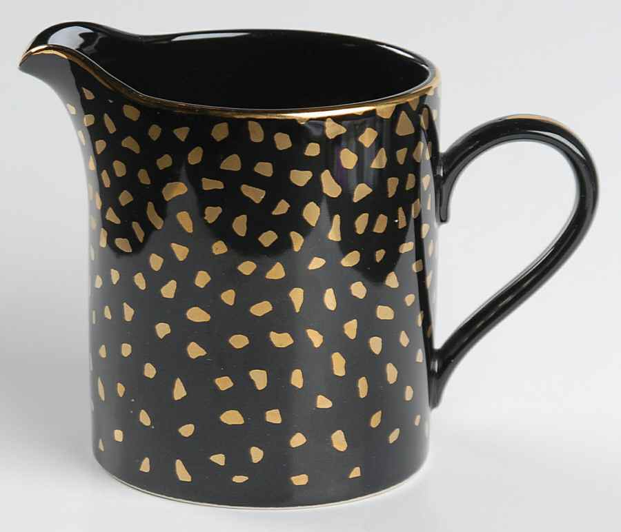Gold Dust Black Creamer by Sango-1