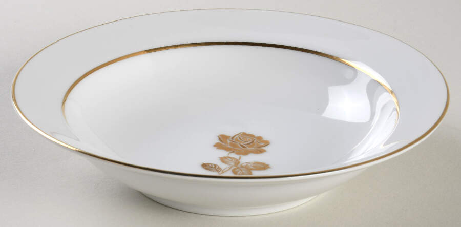 Gold Rose Fruit/Dessert (Sauce) Bowl by Sango-1