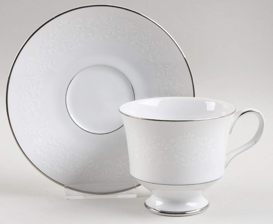 Granada Footed Cup & Saucer Set by Sango-1