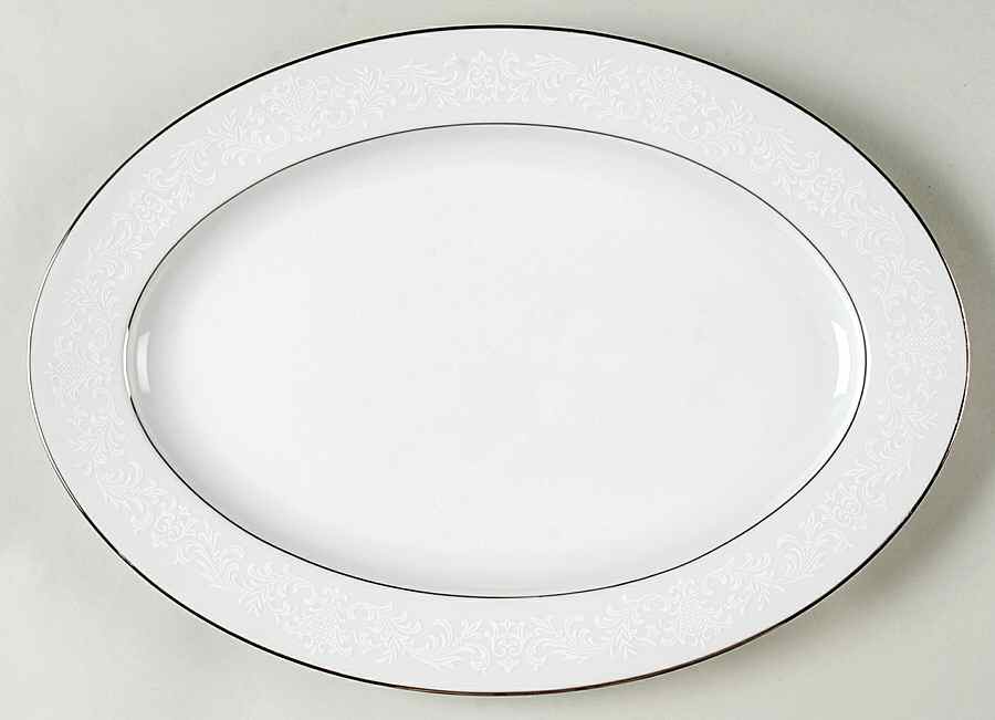 Granada 14" Oval Serving Platter by Sango-1
