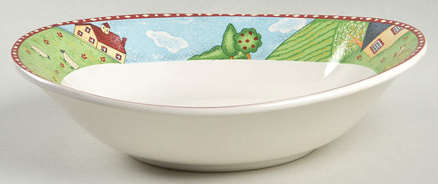 Green Acres Soup/Cereal Bowl by Sango-1