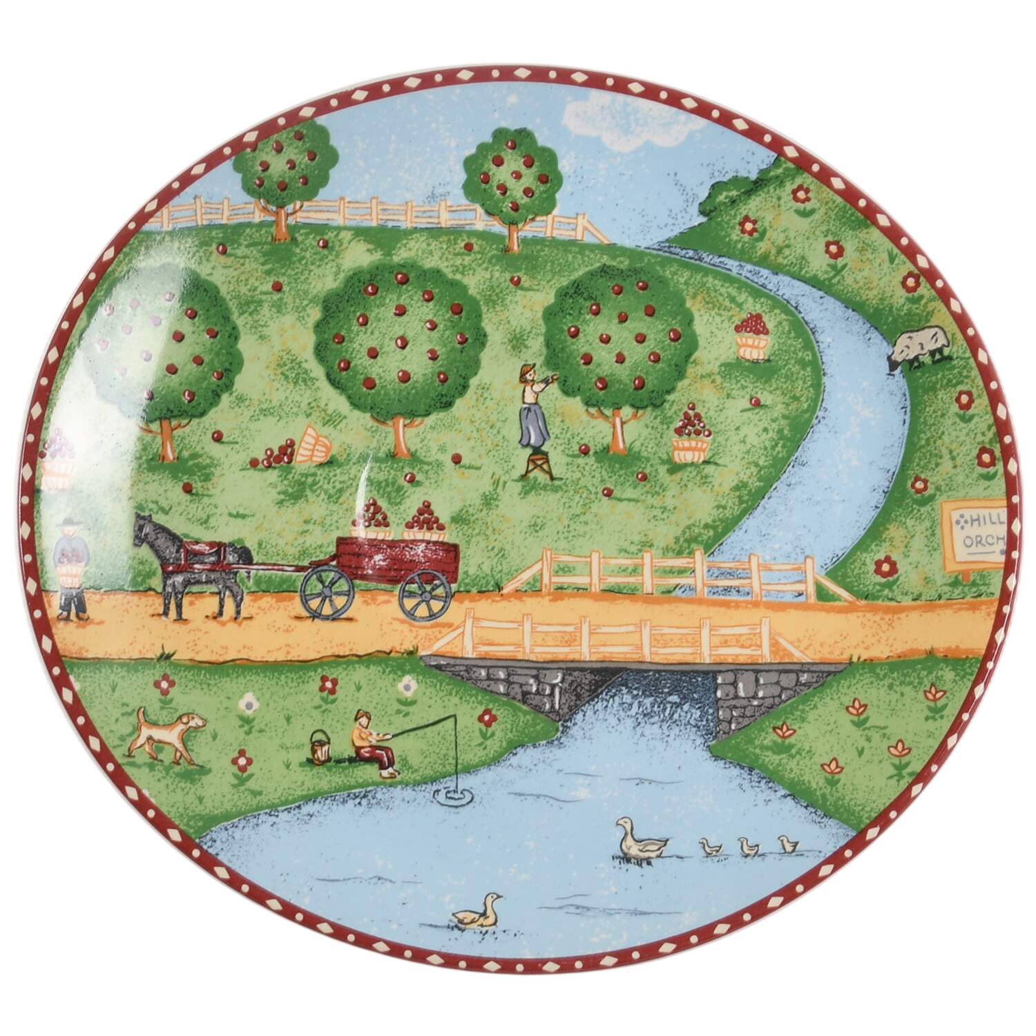 Green Acres Saucer by Sango-1