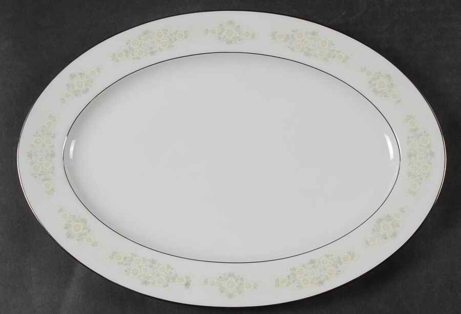 Greenfield 12" Oval Serving Platter by Sango-1