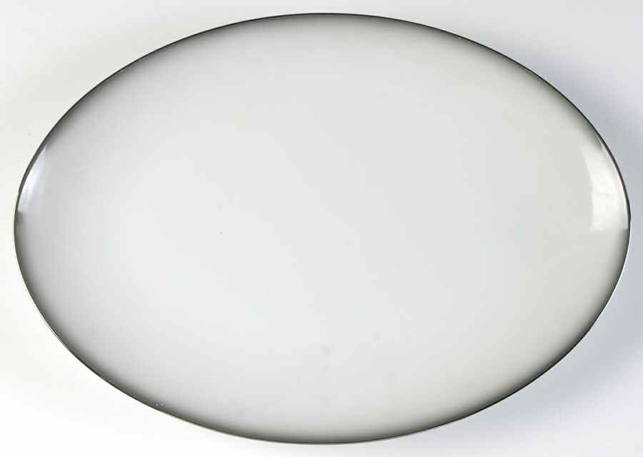 Grey Mist 14" Oval Serving Platter by Sango-1