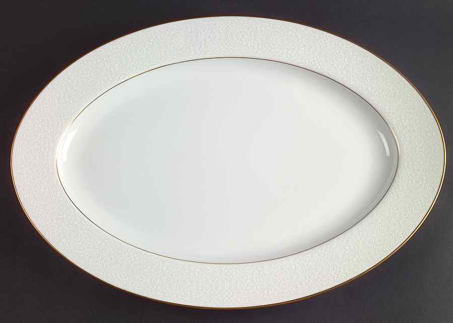 Hacienda 16" Oval Serving Platter by Sango-1