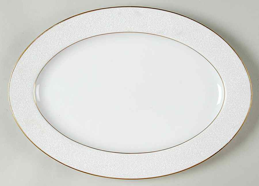 Hacienda 12" Oval Serving Platter by Sango-1