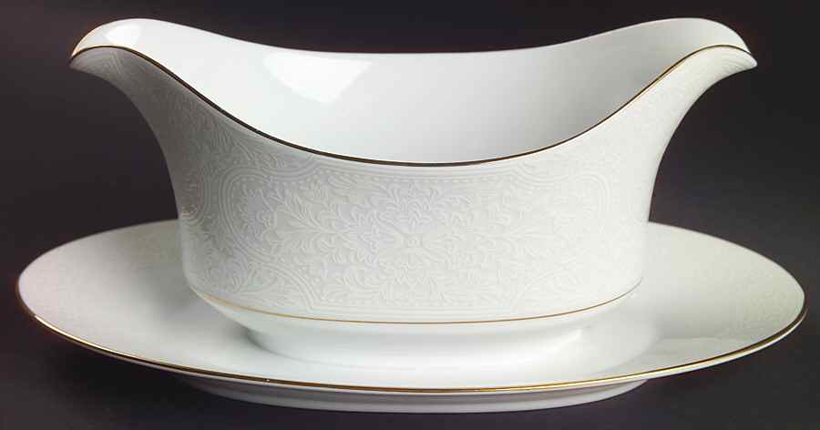Hacienda Gravy Boat with Attached Underplate by Sango-1