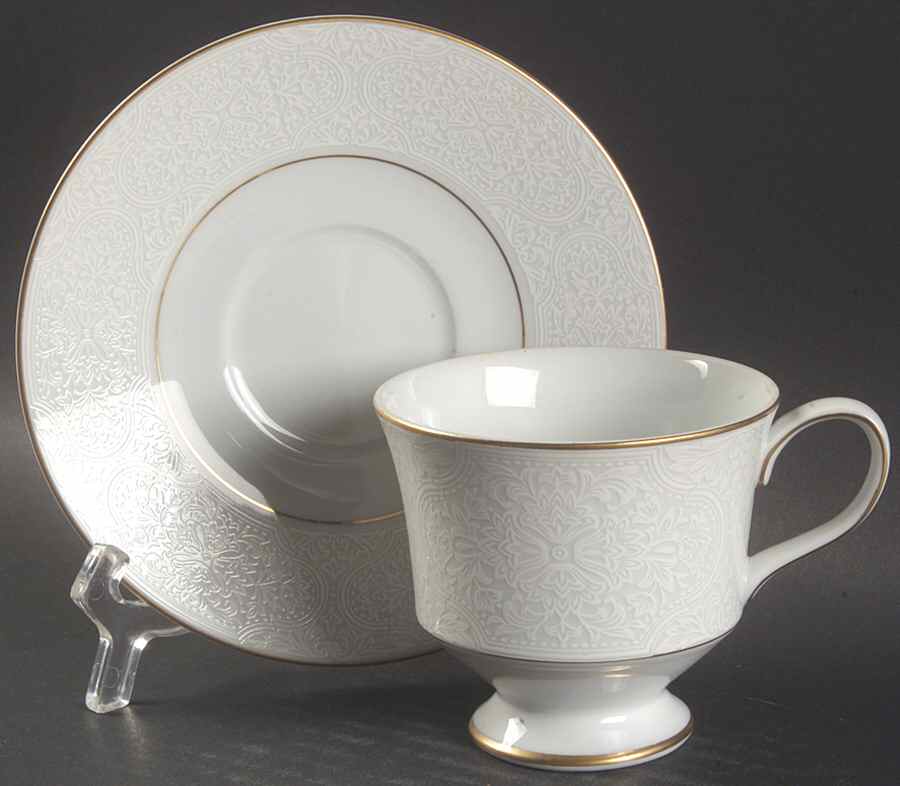 Hacienda Footed Cup & Saucer Set by Sango-1