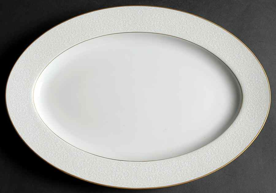 Hacienda 14" Oval Serving Platter by Sango-1