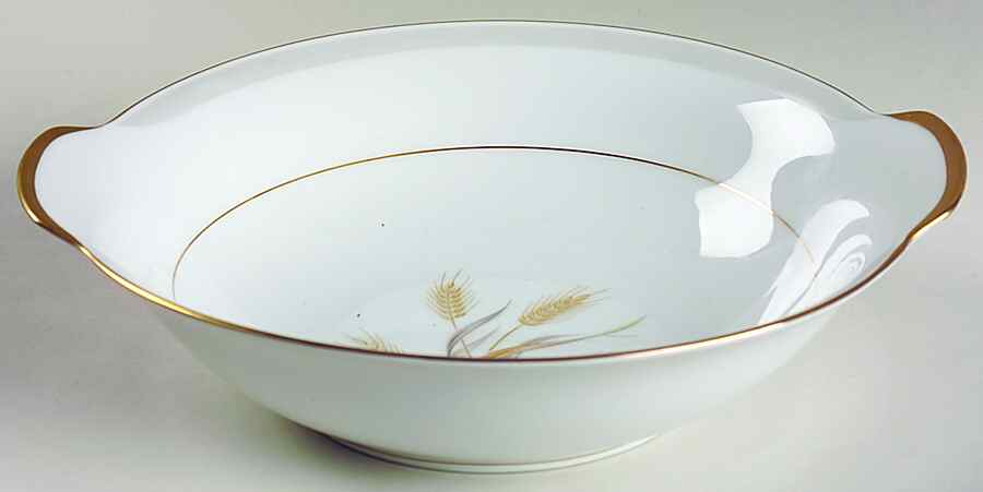 Harvest Gold 9" Round Vegetable Bowl by Sango-1